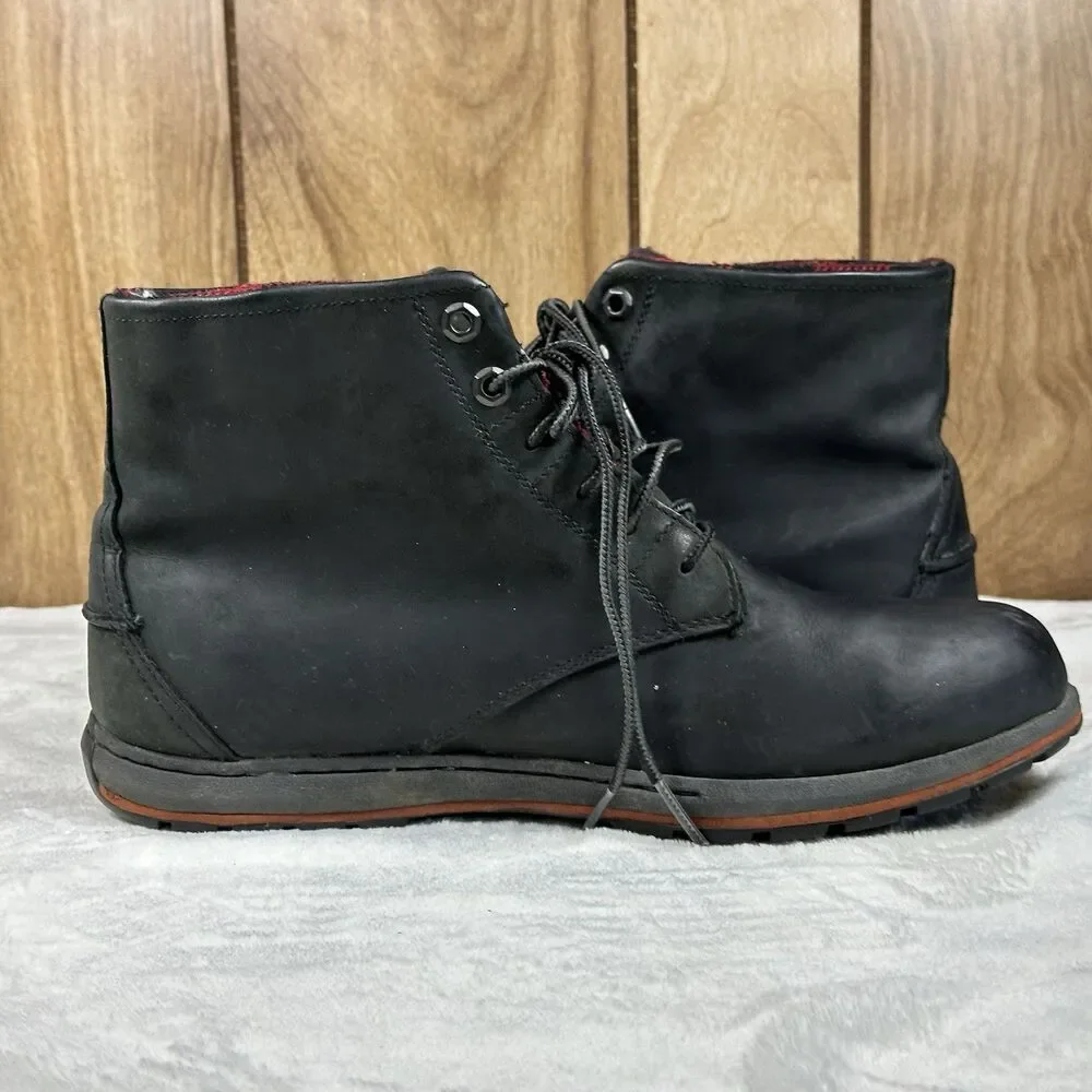 Columbia Davenport Six Waterproof Boots Men’s Size 11 Black Leather Chukka Boots